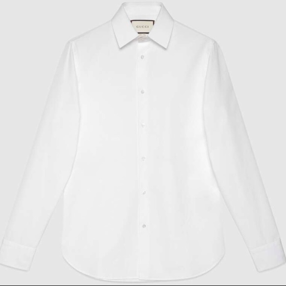 Gucci white mens dress shirt